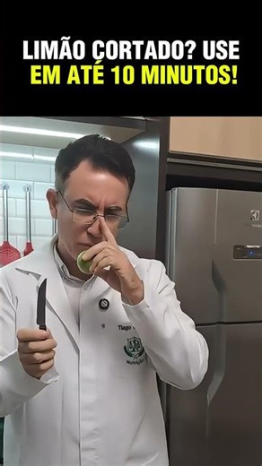 Cut lemon - use within 10 minutes! "Dr. Tiago Rocha"