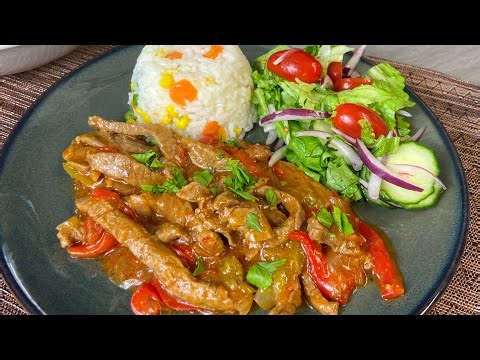 Zartes Rindfleisch mit Gemüse 😍 🧅🍅Mish lope me Perime Gjella perfekte 🔝🤤