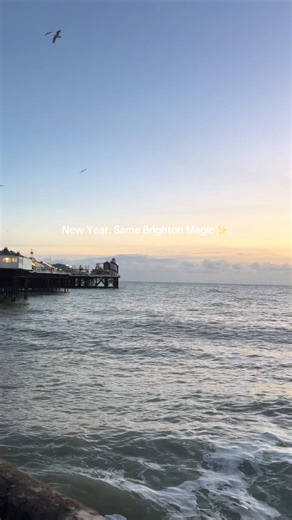 New Year. Same Brighton Magic 🪄 ✨ #brighton #visitbrighton #brightonbeach