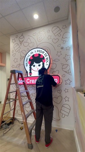 Custom logo sign Installation #reysigns