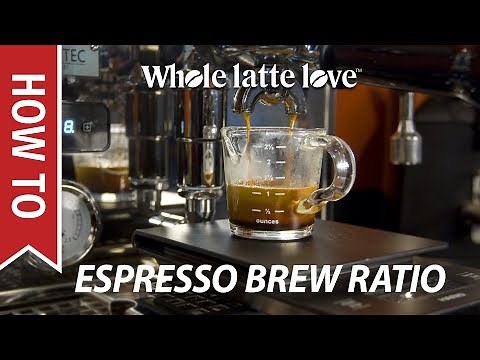 How To: Basic Espresso Technique - Brew Ratios & Weight