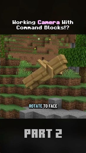 How I used a Boat to make a camera?! #minecraft #commandblock #shorts