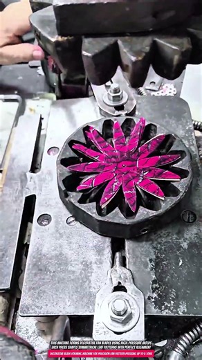 Decorative Blade Forming Machine for Precision Fan Pattern Pressing up to 5 Tons