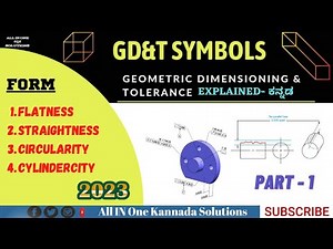 #GD&T Symbol Explained | Geometric Dimensioning Tolerancing Explained in Kannada| #Quality |Part-1