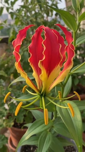 Gloriosa superba is a species of flowering plant in the family Colchicaceae.