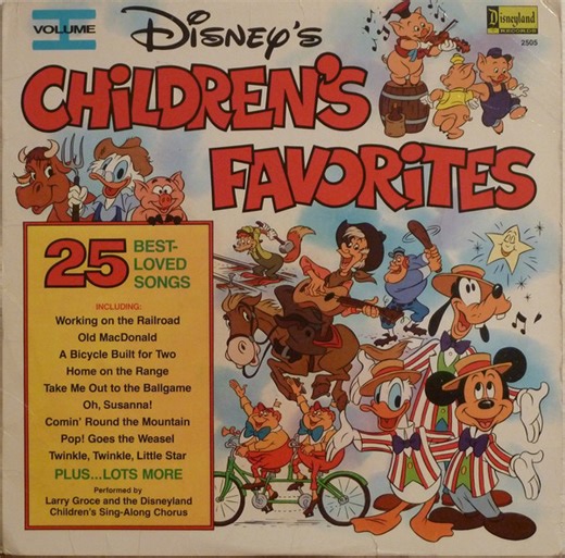 Larry Groce And The Disneyland Children's Sing-Along Chorus - Disney's Children's Favorites Volume I