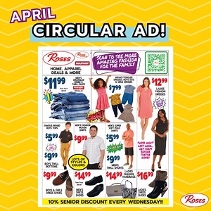 16K views · 160 reactions | Our April circular ad is here!  Get a closer look at these amazing deals if you haven’t already! Check it out: https://www.rosesdiscountstores.com/roses-circular/ | Roses Discount Stores | Facebook