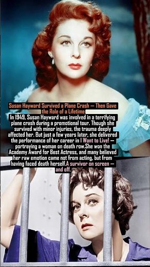 Susan Hayward Survived a Plane Crash — Then Gave the Role of a Lifetime #facts #history #new #love