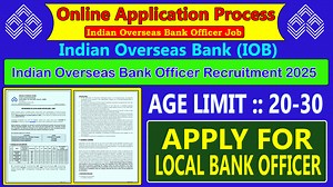 Online Application Process for Bank Officer Job in Indian Overseas Bank #Bank