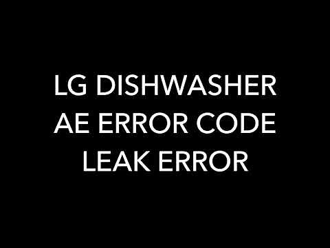 Lg dishwasher ae error code fixed.
