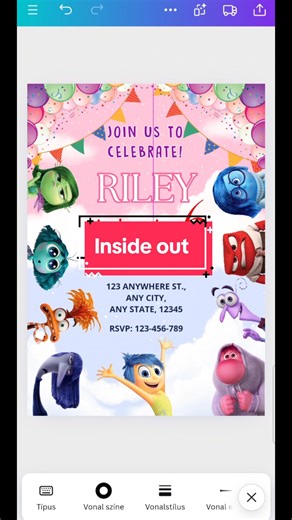 Inside out invitation🎉🎁 #insideout2 #insideout #birthdayparty #kidsbirthdayparty #kidsbirthday #invitation #kidspartyinvitations @Canva