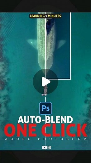 shaik jakir | photoshop Tutorials on Instagram: "🔴AUTO-BLEND LAYERS IN ADOBE PHOTOSHOP. by @mahdi.shirvani.studio . . . . . . . . . . . . . . . . . . . . . . . . . . . . . .(DM for credit or removal/ No copyright intended/ All rights are reserved & belongs to their respective owners) . . . . . . . . . . . . . . . . . . . . . . . #madewithphotoshop #ShortTutorial . . . . #photoshop2022 #designinspiration #photoshoptutorials #graphicdesigner #creative #photography #digitalart #lightroom #Adobe #A