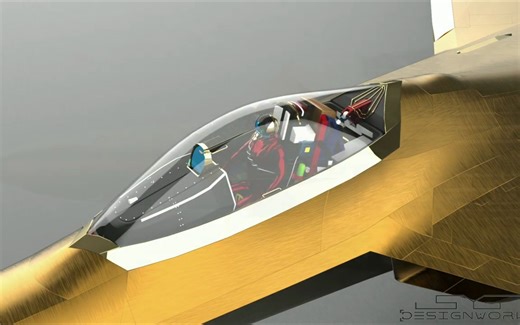 4k 3D 精美动画展示F-22and F35 战斗机如何工作的？