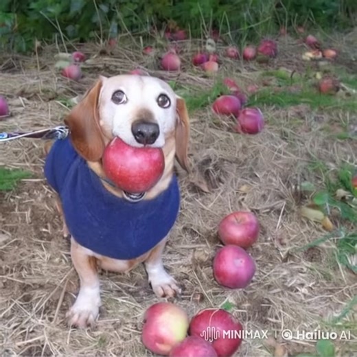 犬とリンゴの楽しい生活