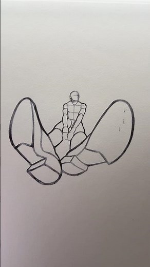 How to draw a Dynamic Sitting Pose ⭐️Tutorial⭐️ #art #drawing #sketch #tutorial #howtodraw #pose