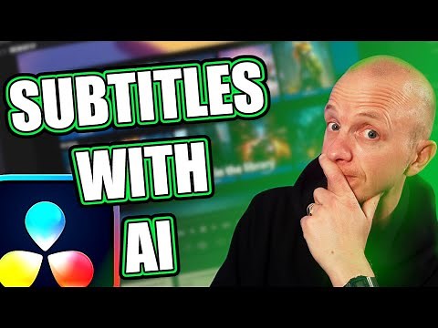 Subtitles in Davinci Resolve 19 using AI