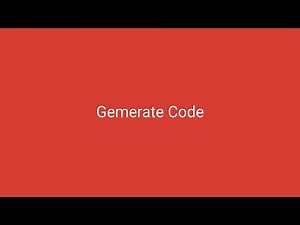 Generate Code | Tutorial | #09