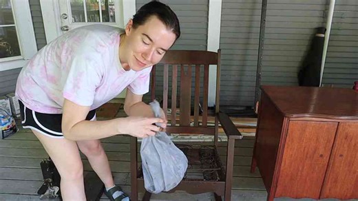DIY Reupholstering a Vintage Rocking Chair