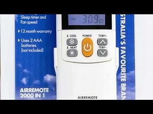 Appliance Pro Air Conditioning Universal Remote Control Instructions using auto detect function.