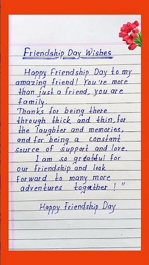 Happy Friendship day wishes message || Friendship day wishes note ||