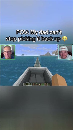 This is peak dad gaming #shorts #minecraft