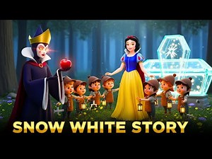 Snow White Full Story | Fairy Tale with 7 Children Friends | English Story for Kids