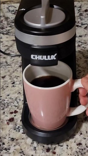 CHULUX Single Serve Coffee Maker for K Cups Travel Slim Coffee Machine Brewer with Reusable Filter