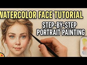 Watercolor Portrait Tutorial 🎨 | Step-by-Step Realistic Face Painting