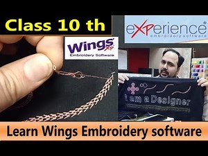 wings software class 10. Learn running stitch properties in Wings Cad embroidery software.