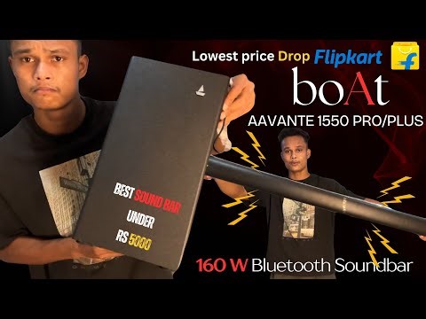 boAt Aavante 1550 Pro/Plus w/ Exquisite Design & Master Remote Control 160 W Bluetooth Soundbar