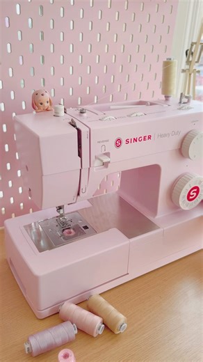 Cutest Pink Beginner Sewing Machine: Rosewater Singer Heavy Duty 4452 ✨