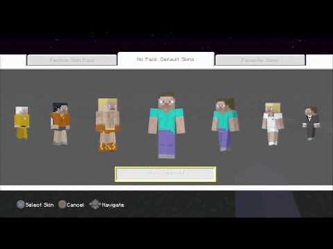 Minecraft ( Wii U / PS3 / Xbox 360 ) - How to Access Skin Pack Interface Tutorial - PlayStation 3