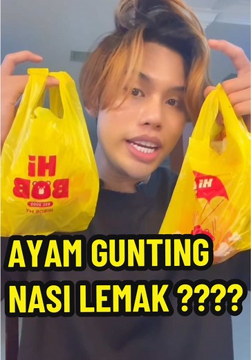 Ayam gunting flavour nasi lemak ada di @hi.bob.2002 je !!! 😍 #HiBob