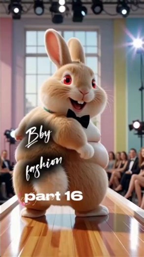 🐰 Giant Rabbit Catwalk Fashion Show | Luxury Bunny Runway Style 🐰 part 16 #fashion