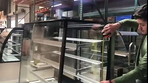 Refrigerated Bakery Display Cooler Case for Pastry Deli Slope 48" Wide Glass Refrigerator Showcase - Commercial NSF UL ETL ARC-500L