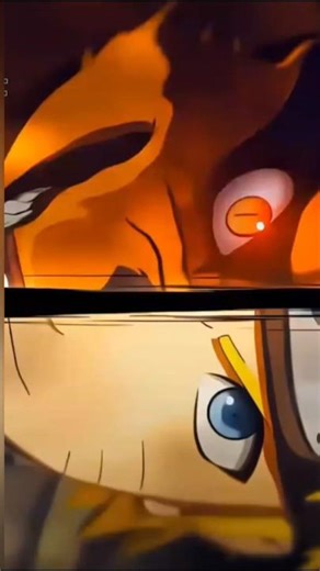 Naruto and Nine tailed fox 🦊🔥