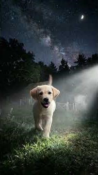 POV: A Magical Night Walk in the Countryside 🐶🐰✨