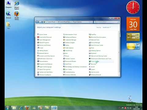 Windows 7 - Turn off the sleep mode