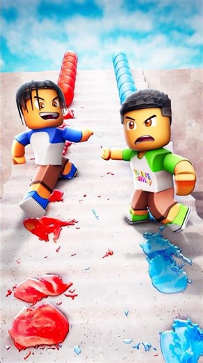 BALLOON LADDER RACE #shorts #roblox