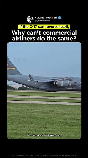 C-17 Can Reverse Itself… But Why Not Airliners? ✈️🤔