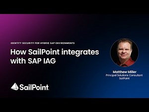 How SailPoint integrates with SAP IAG