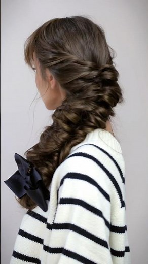 How To: Faux French Braid w/ Twists 🥐 Braided Pony Tutorial!