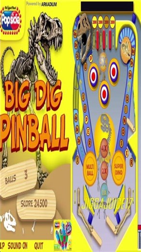 Big Dig Pinball Flash Game Gameplay
