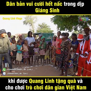 758K views · 10K reactions | Mùa Giáng sinh vui vẻ và hạnh phúc với dân bản khi có Quang Linh  __________ Nguồn: Quang Linh Vlogs - Cuộc sống ở Châu Phi Bản quyền được bảo vệ và quản lý bởi MCV Network #MCVNetwork #MCVGroup #MCVMedia #QuangLinhVlogs #NWT #QLV #Netbiz #SpeedCouple #CT | Top Entertainment | Facebook