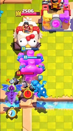 Double Elixir Golem + Electro Dragon Combo vs Mega Knight ⚡💀🔥 | Clash Royale