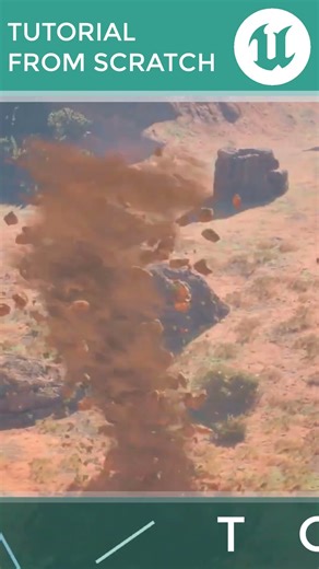 🌪️ Epic Tornado in Unreal Engine 5 with Niagara! #Shorts