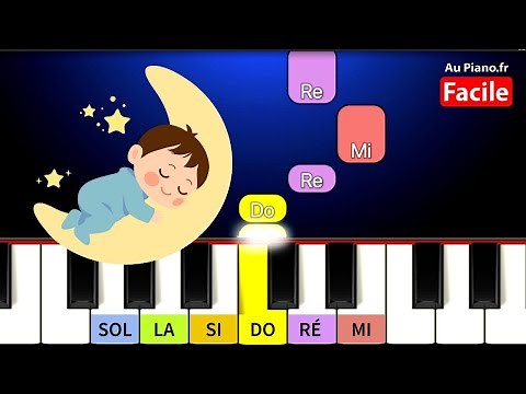 Tuto Piano Facile – Au Clair de la Lune avec Notes et Partition PDF