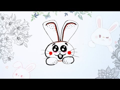 DRAW a Cute Rabbit Face Easily!