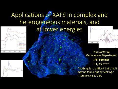 Applications of XAFS in complex and heterogeneous materials, and at lower energies