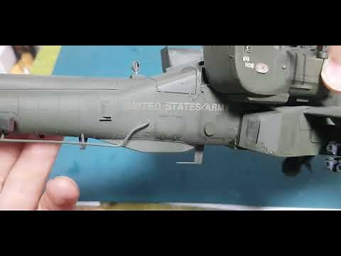 ACADEMY 1/35 AH - 64A apache part5 completing the upgrade version E decal and painred ends
